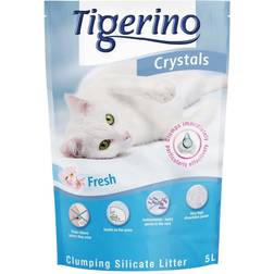 Tigerino Crystals Fresh babypuderdoft klumpbildande kattströ