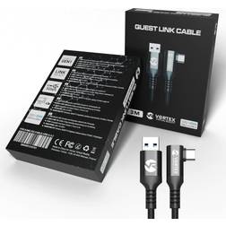 Vortex Virtual Reality Quest Link USB A - USB C 3.2 M-M Angled 3m