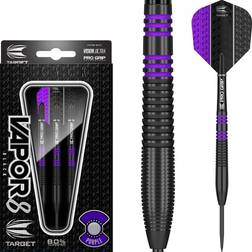 Target Darts Vapor 8 Black With Purple Rings Steel Tip Darts Vapor8