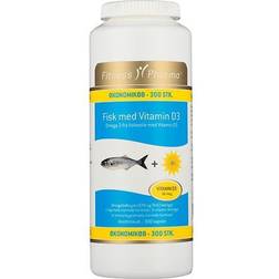 Fitness Pharma Fisk med Vitamin D3 300 st