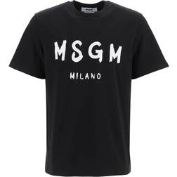 MSGM Logo Print T-shirt - Black