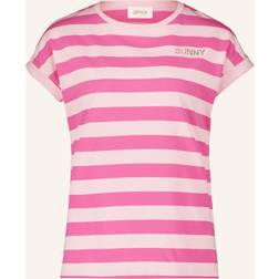 Cartoon Rundhals-Shirt in Rosé/Pink