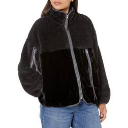 UGG Marlene II Sherpa Jacket for Women in Black, Medium, Polyester