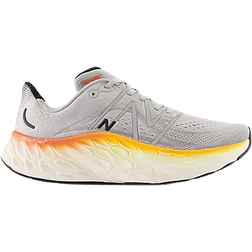 New Balance Fresh Foam X More v4 M - Aluminum Grey with Neon Dragonfly and Hot Marigold