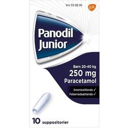 Panodil Junior 250mg 10 st Stolpiller