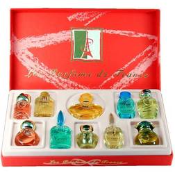 Charrier Parfums Top Ten Gift Set of 10 Eau de Miniatures Total 1er Pack