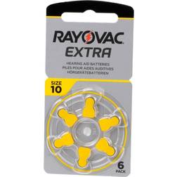 Rayovac extra hearing aid batteries size 10 pack 60 pcs