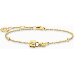 Thomas Sabo Lock Bracelet - Gold/White