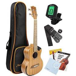 Martin Smith Premium Tenor-ukulele med stämmare, vadderad väska och Aquila reservsträngar