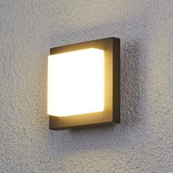 Lucande Diskret LED-utomhusvägglampa Väggarmatur