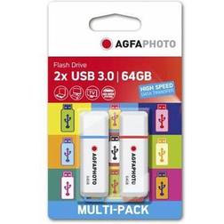AGFAPHOTO USB 3.2 Gen 1 64GB Color Mix MP2 USB-Stick 64 GB