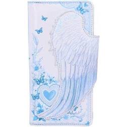 Nemesis Now angel wings 3d embossed purse/wallet 18.5cm white & pale