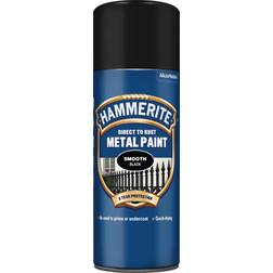 Hammerite Direct to Rush Smooth Finish Metallfärg Svart 0.4L