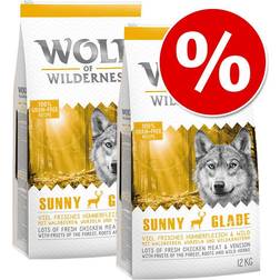 Wolf of Wilderness Ekonomipack: 2 12 hundmat - Oak Woods Boar