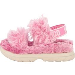 UGG Fluff Sugar Sandal for Women in Pink, 8, Sustainable
