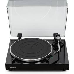 Thorens TD 204 Manual Two-Speed Turntable with Built-In Preamp & Pre-Installed Audio Technica AT95E Cartridge High Gloss Black Gloss Black