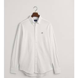 Gant Men Regular Fit Jersey Piqué Shirt White