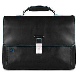 Piquadro Fashion bag blue folder black leather ca3111b2-n