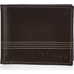 Timberland Men's Leather Slimfold Wallet with Matching Fob Gift