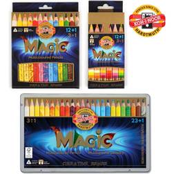 Koh-I-Noor Magic Jumbo Triangular Coloured Pencil Pack of 13