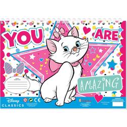 Disney Marie Cat Malvorlagen mit Schablone und Stickerbogen, Malset