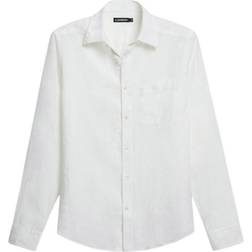 J.Lindeberg Clean Linen Slim Shirt - White