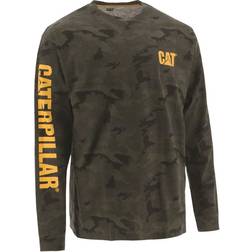 Caterpillar Banner Long Sleeve T-shirt - Night Camo