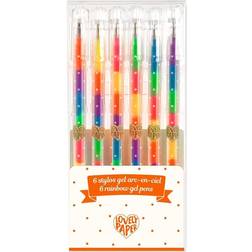 Djeco 6 Rainbow Gel Pens