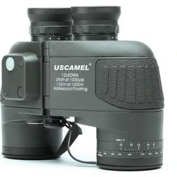 USCAMEL 10X50 Marine Binoculars with Rangefinder Compass, Waterproof
