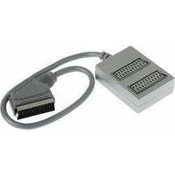 Qnect Scart splitter 2xfemale male, 0.4m
