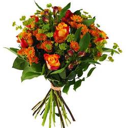 Blommor till begravning & kondoleanser Send The Harvest Time Blandade blommor