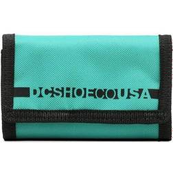 DC Shoes Adults Ripper Tri-Fold Zip Up Coin Cash Card Hook & Loop Wallet