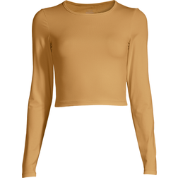 Casall Crop Long Sleeve T-shirt - Brass Yellow