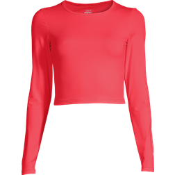 Casall Crop Long Sleeve T-shirt - Luscious Red