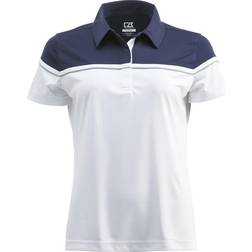 Cutter & Buck Sunset Polo Shirt - White/Navy