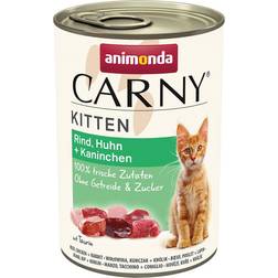 Animonda Carny Kitten 12 Nötkött, kyckling & kanin