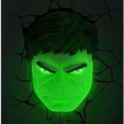 Marvel 3D Deco Light - Hulk Face Nattlampa