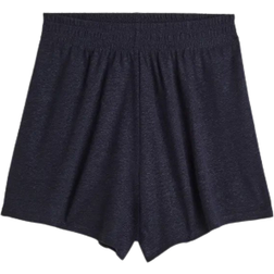 H&M Linen Blend Shorts - Dark Blue