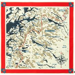 Fjällräven Scarf Swedish Map True Red