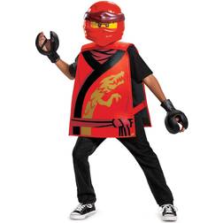 Disguise Licenced kids lego ninjago kai costume boys red ninja halloween fancy dress