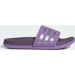 adidas Kid's Adilette Comfort Slides - Violet Fusion/Matte Silver/Shadow Violet