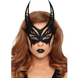 Leg Avenue Black Glitter Mask Adult Halloween Accessory