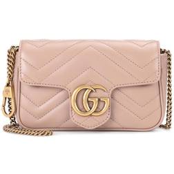Gucci GG Marmont Super Mini Shoulder Bag - Beige
