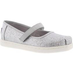 Toms Girl's Mary Jane Flat - Silver