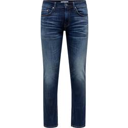 Only & Sons – Weft – Mellanblå regular jeans
