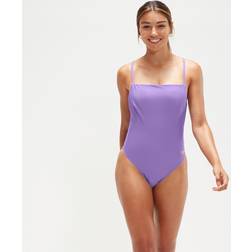 Speedo Adjustable Thinstrap Swimsuit Dam, Purple