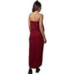 Urban Classics Viscose Bandeau Dress Kort klänning Dam vinröd
