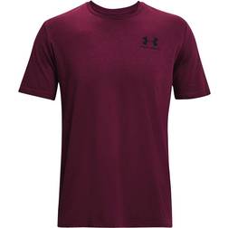 Under Armour Men's Sportstyle Left Chest Short Sleeve Shirt - Purple Stone/Black