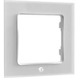 Shelly Ram till väggströmbrytare, x1, Vit, Wall Switch Frame x1 White