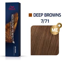 Wella Koleston Perfect Me+ Deep Browns 7/71 Medium Brunette Blonde 60ml